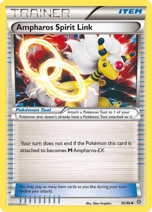 Ampharos Spirit Link 070/98 - XY  Ancient Origins Reverse Holofoil