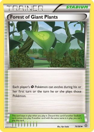 Forest of Giant Plants 074/98 - XY  Ancient Origins Reverse Holofoil