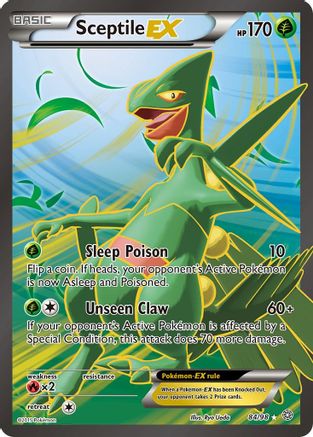 Sceptile EX (Full Art) 084/98 - XY  Ancient Origins Holofoil
