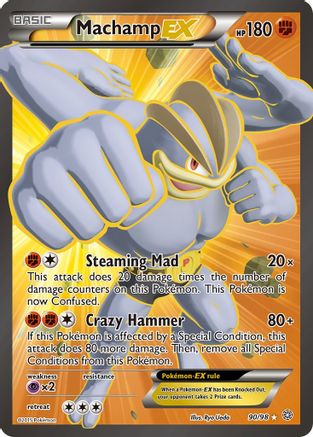 Machamp EX (Full Art) 090/98 - XY  Ancient Origins Holofoil