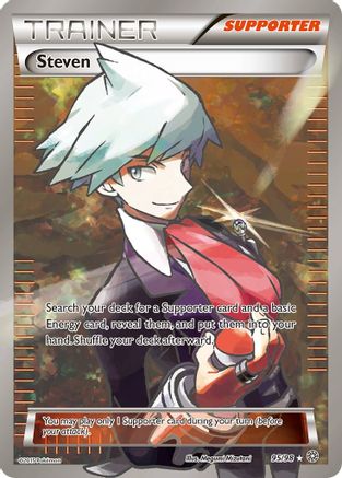 Steven (Full Art) 095/98 - XY  Ancient Origins Holofoil