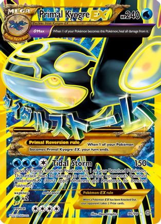 Primal Kyogre EX (Shiny Full Art) 096/98 - XY  Ancient Origins Holofoil
