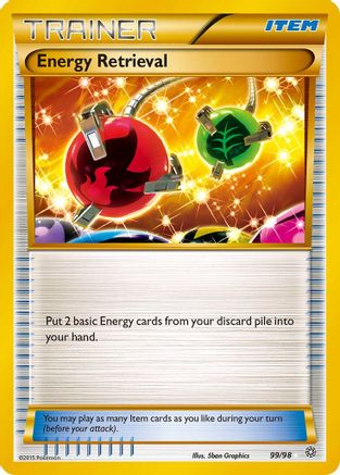 Energy Retrieval 099/98 - XY  Ancient Origins Holofoil