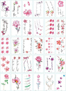 A set of 30 tattoo stickers