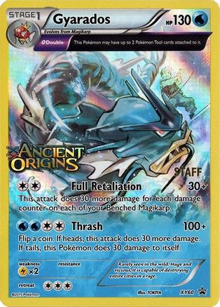 Gyarados (Prerelease) [Staff] XY60 - XY Promos Holofoil