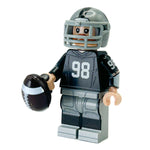 #98 DE Las Vegas Football Player Minifig made using LEGO parts - B3 Customs
