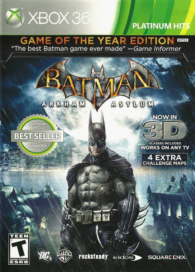 Batman: Arkham Asylum Game Of The Year Edition (Platinum Hits) (Xbox 360)