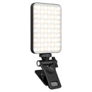 Rechargeable Selfie Light Fill Light 2000mAh Portable Clip On Light with 3 Light Modes 10 Brightness Levels for Phone Laptop Live Stream Make up Photo