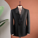 Luxury Satin Shawl Collar Floral Embroidered Tuxedo Suit
