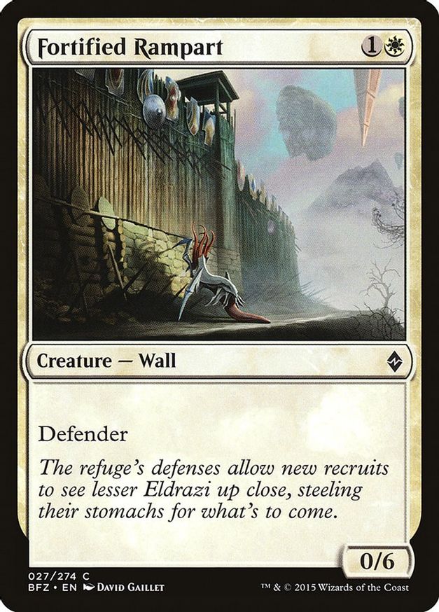 Fortified Rampart | 27 | Battle for Zendikar