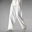Plus Size Loose Wide Leg Cotton Linen Pants