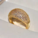 Luxury Starry Ring Full Rhinestone Zircon
