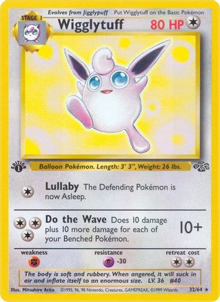 Wigglytuff 032/64 - Jungle 1st Edition