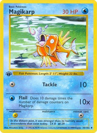 Magikarp 035/102 - Base Set Shadowless Unlimited