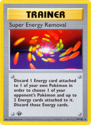 Super Energy Removal 079/102 - Base Set Shadowless 1st Edition