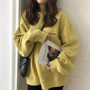 Spring and Autumn Loose Crew Neck Long-Sleeve Coat Top