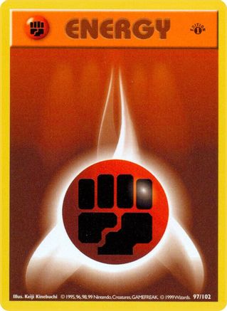 Fighting Energy 097/102 - Base Set Shadowless Unlimited