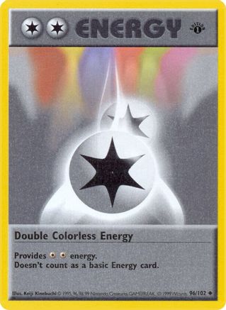 Double Colorless Energy 096/102 - Base Set Shadowless 1st Edition