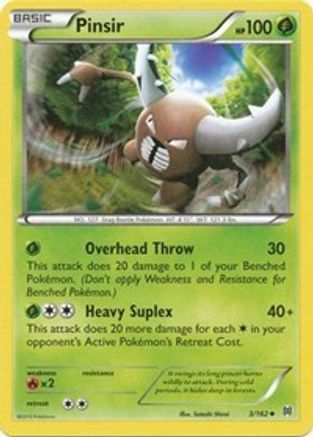 Pinsir 003/162 - XY  BREAKthrough Reverse Holofoil