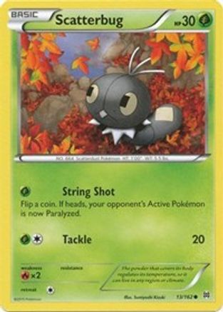 Scatterbug 013/162 - XY  BREAKthrough Reverse Holofoil