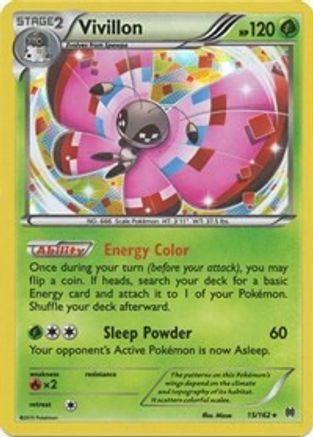 Vivillon 015/162 - XY  BREAKthrough Reverse Holofoil