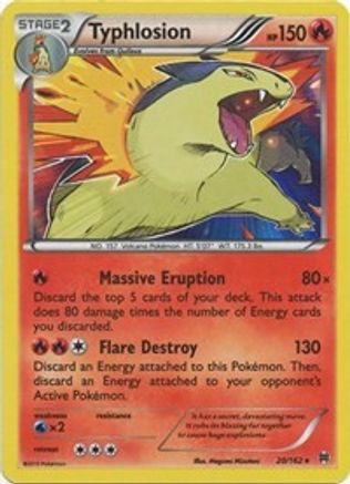 Typhlosion 020/162 - XY  BREAKthrough Reverse Holofoil