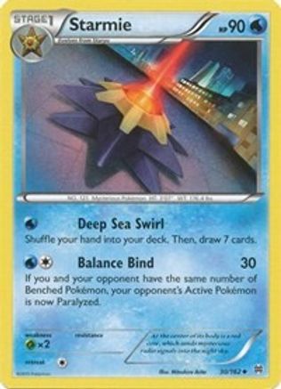 Starmie 030/162 - XY  BREAKthrough Reverse Holofoil