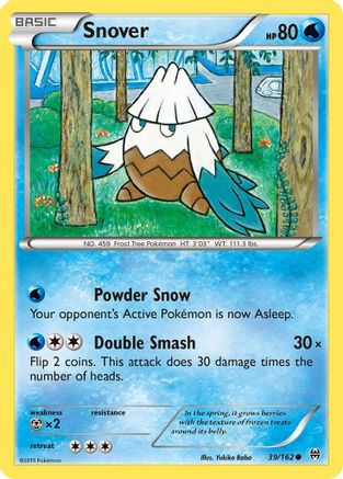Snover 039/162 - XY  BREAKthrough Reverse Holofoil