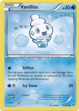 Vanillite 043/162 - XY  BREAKthrough Reverse Holofoil