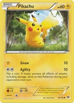 Pikachu 048/162 - XY  BREAKthrough Reverse Holofoil