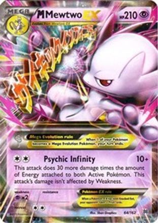 M Mewtwo EX 064/162 - XY  BREAKthrough Holofoil