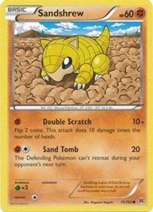 Sandshrew 075/162 - XY  BREAKthrough Reverse Holofoil