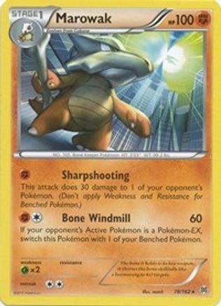 Marowak 078/162 - XY  BREAKthrough Reverse Holofoil