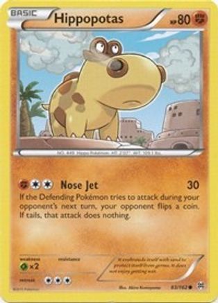 Hippopotas 083/162 - XY  BREAKthrough