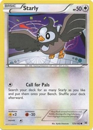 Starly 125/162 - XY  BREAKthrough Reverse Holofoil
