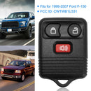 2 Keyless Entry Car Key Remote Key Fob Case Button Pad Replacement for 1999-2007 Ford F-150 CWTWB1U331