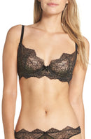 Dita Von Teese Metallic-Lace Underwire Bra