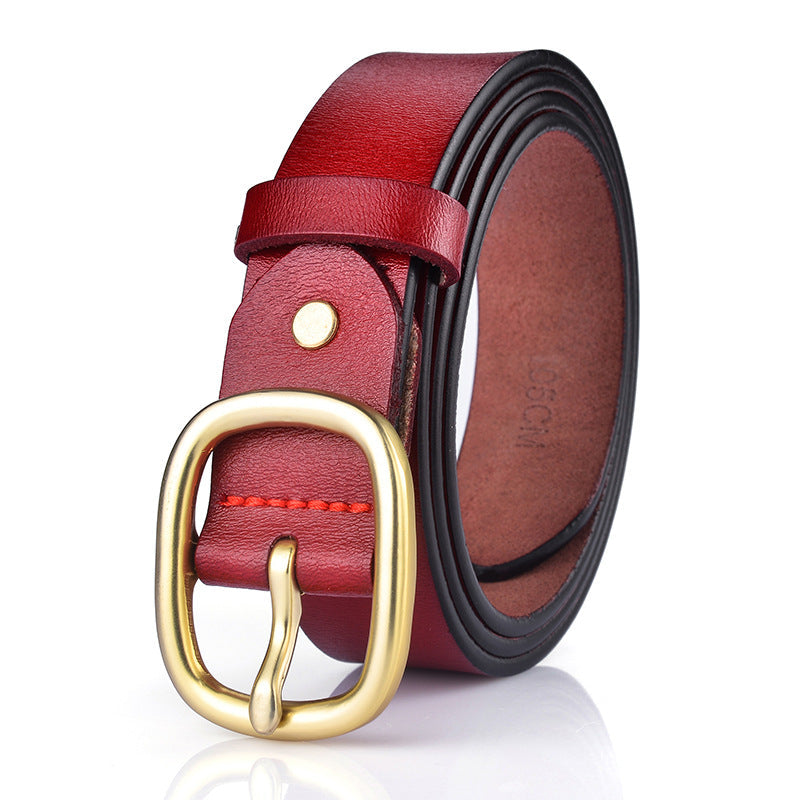 Women's New Genuine Leather Belt