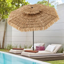 10 FT Tiki Patio Umbrella with 2-Tier Vented Canopy