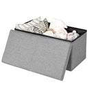 30 Inch Folding Storage Ottoman with Lift Top