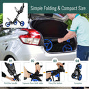 Folding 3 Wheels Golf Push Cart with Brake Scoreboard Adjustable Handle