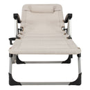Beach Folding Chaise Lounge Recliner with 7 Adjustable Position