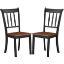 2 Pieces Solid Whitesburg Spindle Back Wood Dining Chairs