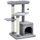 Cat Tree with Perch and Hanging Ball for Indoor Activity Play and Rest