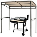 7 x 4.5 Feet Grill Gazebo Outdoor Patio Garden BBQ Canopy Shelter-Brown