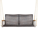 2-Person Rattan Hanging Porch Swing Chair