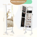 Standing Jewelry Cabinet with Full Length Mirror