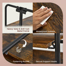 Foldable Rolling Cart with Storage Shelves for Kitchen-4-Tier