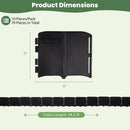Garden Edging Borders 70-Piece Interlocking No-Dig Set