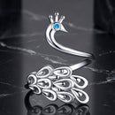 925 Sterling Silver Plated Platinum Pavé Setting CZ Ring for Women